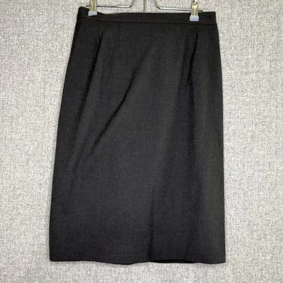 Falda Traje Lápiz Vintage Austin Reed Negro Carbón Gris Talla Pequeña/Mediana Foto 1 de 4