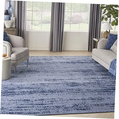  Home Essentials Indoor/Outdoor Solid Abstract Denim 10' x 14' Area Rug, Easy  - Image 1 of 4