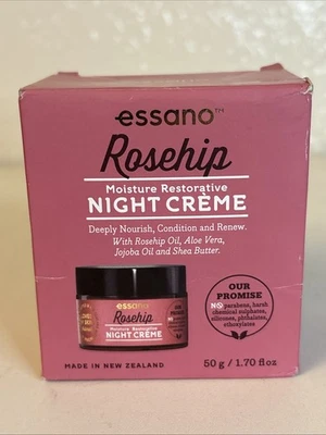 Crema de noche restauradora de humedad Essano Rosehip 1,7 fl. oz.  Nuevo Foto 1 de 4
