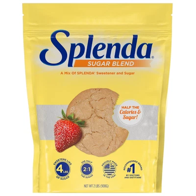 Edulcorante Splenda mezcla de azúcar, bolsa resellable de 2 lb, ideal para hornear recetas Foto 1 de 4