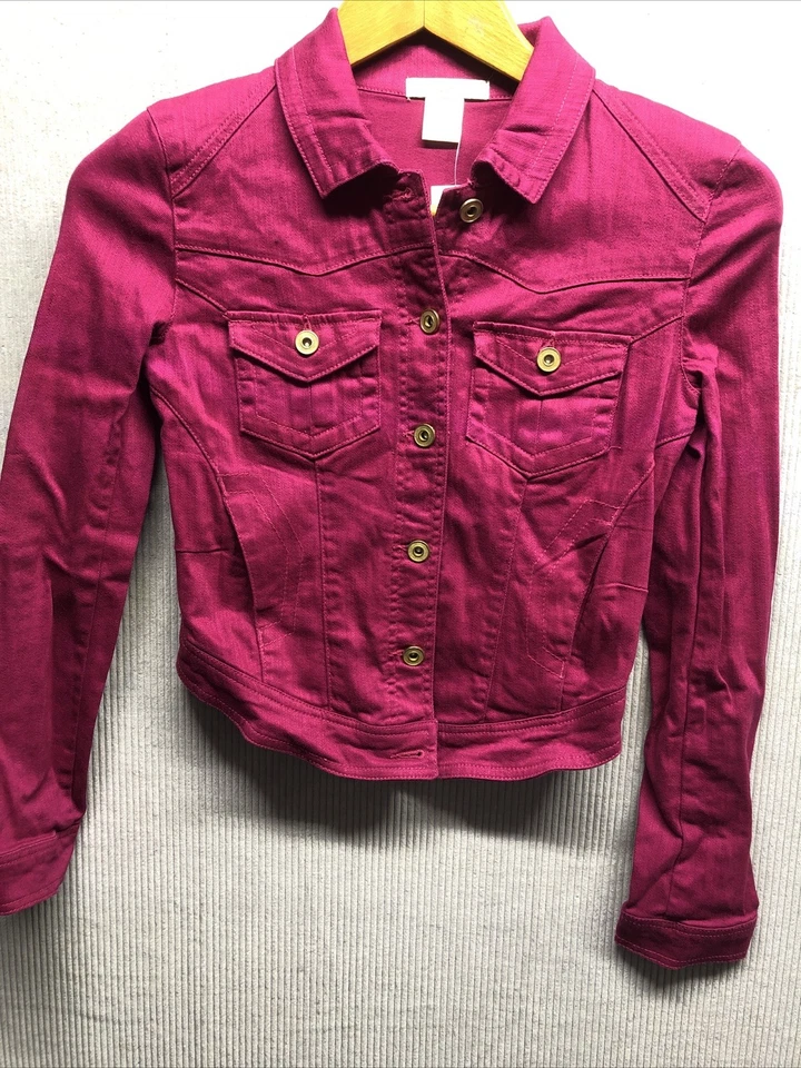Chaqueta Arden B Talla XS Rosa Abotonada Ajustada Motocicleta Nueva con Etiquetas Foto 1 de 4