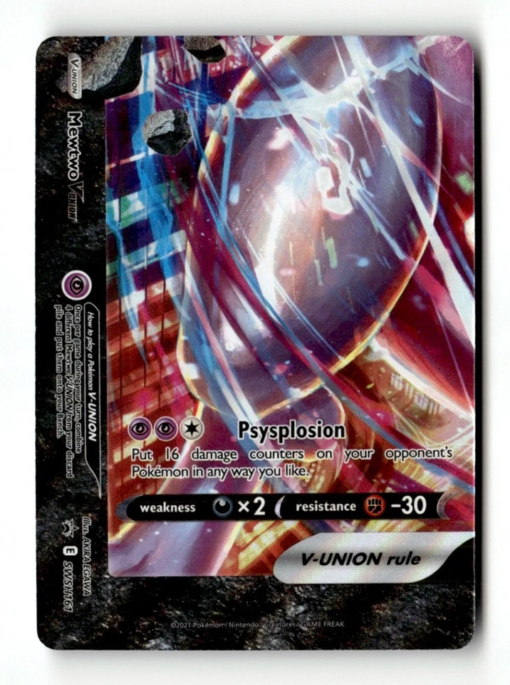 Mewtwo V-UNION SWSH: Sword & Shield Promo Cards SWSH161 NM Pokémon TCG - Image 1 of 2