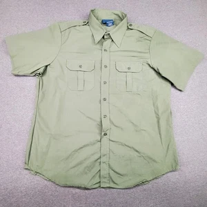Propper Shirt Mens XL Green Short Sleeve Button Down Military Uniform Pockets - Picture 1 of 8