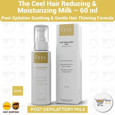 The Ceel Hair Reducing & Moisturizing Milk 60ml – Nettle & Hyaluronic Acid - Image 1 of 2