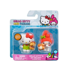 Hello Kitty and Friends Hello Kitty & My Melody Rainbow Vibes Figurenset Neu im Karton - Bild 1 von 1