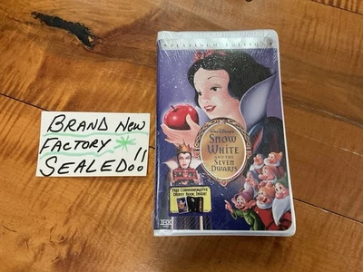 Snow White and the Seven Dwarfs (VHS, 2001, Platinum Edition) NEW Sealed - Image 1 of 4
