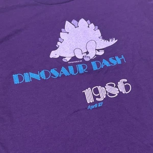 DS Vintage 1986 Dinosaur Dash TShirt Milwaukee Public Museum Screen Stars Mens L - Picture 1 of 6