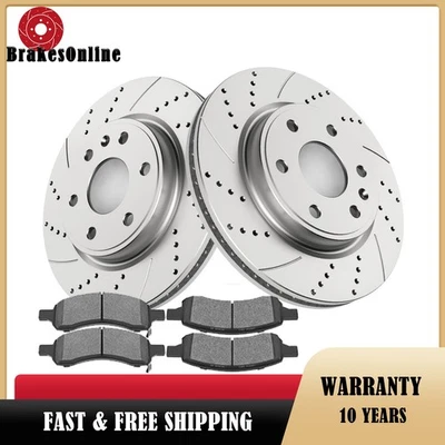 Front Brake Rotors Pads fit for Chevrolet Traverse Buick Enclave Acadia Brakes — 第 1/4 张图片