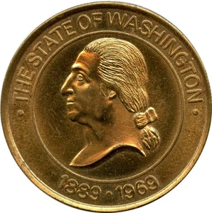 1969 Washington Mutual Savings Bank George Washington Commemorative Medal Token - Picture 1 of 2