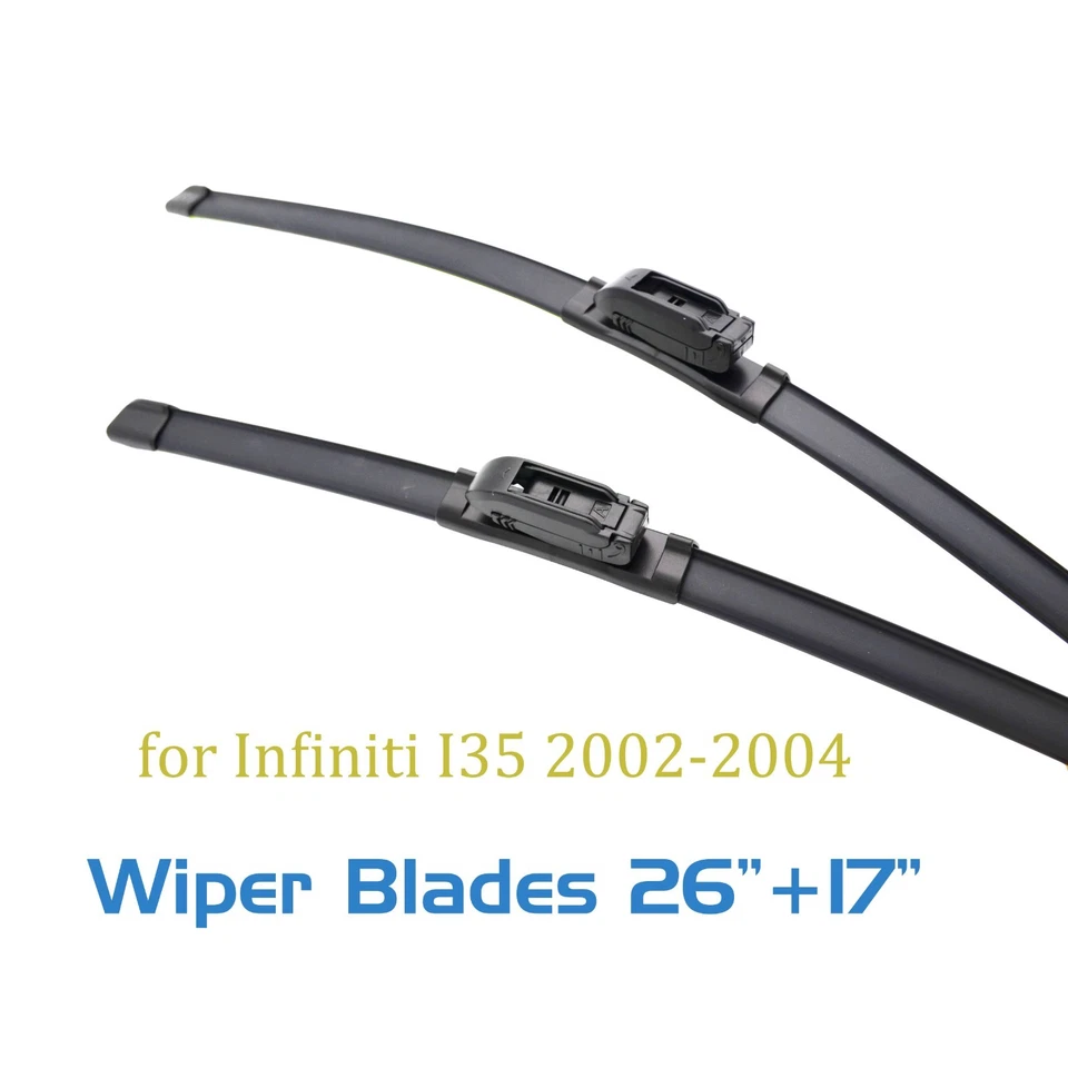 Replacement For Infiniti I35 2002-2004 Windshield Wiper Blades 26 17 Front 2pc - Image 1 of 4