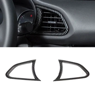 Cubierta de ventilación de salida de aire frontal de fibra de carbono para Mazda 3 Axela 2020-2025 Foto 1 de 4