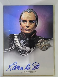 2000 Skybox Star Trek Cinema A20 Rosana DeSoto as Azetbur Autograph - Picture 1 of 2