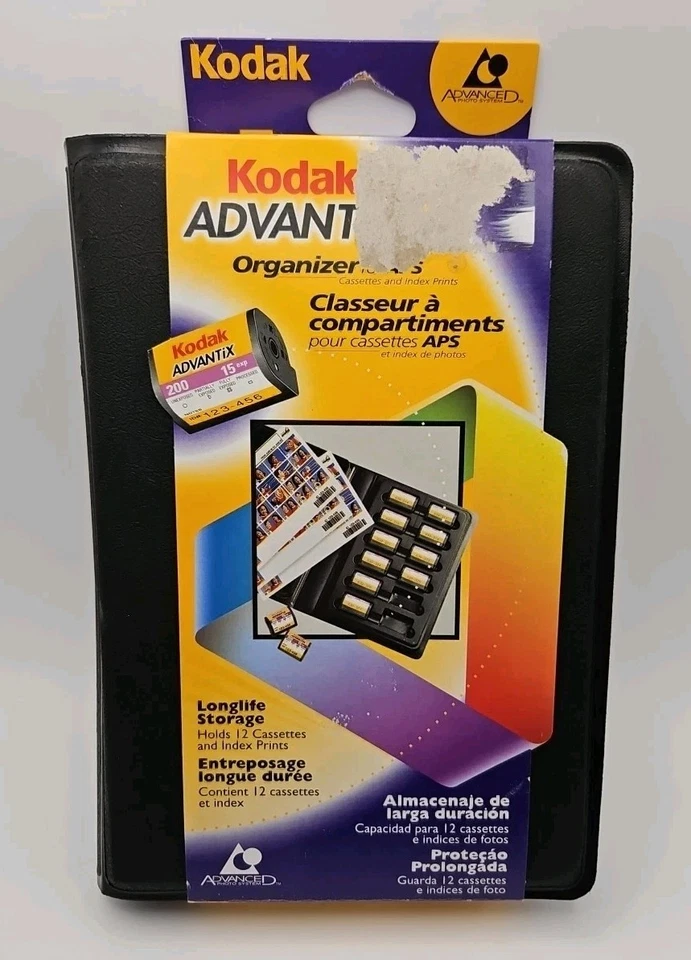 2 Kodak Advantix Organizer for APS Holds 12 Cassettes and Index Prints