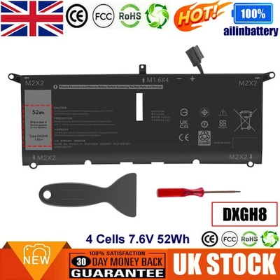✅DXGH8 H754V battery for dell XPS 13 9370 9380 7390 Inspiron 13 5390 5391 Series - Image 1 of 4