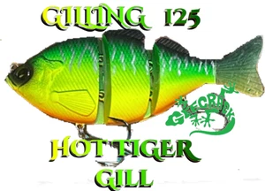 Geecrack Gilling 125 Swimbait - sehr selten - HOT TIGER GILL - Bild 1 von 10