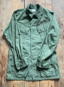 Vintage US Army Mantel Herren Baumwolle W/R Rip-Stop Popeline OG 107 Class 1 - XS kurz - Bild 1 von 19