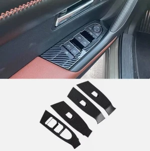 Carbon Fiber Door Window Switch Panel Cover Trims For Mazda CX-50 2023 2024 - Picture 1 of 7