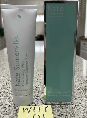 Limpiador en gel Kate Somerville lavado diario suave 4 oz/120 ml TAMAÑO COMPLETO RET $40 SELLADO Foto 1 de 4