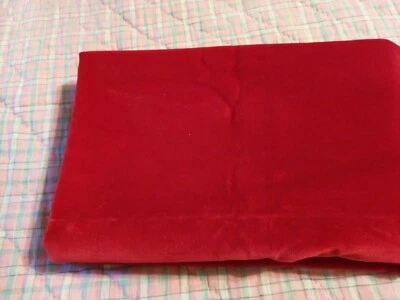 Ralph Lauren Plush Red Velvet Galahad/Langham Fabric  New 52"x 36" - Image 1 of 4