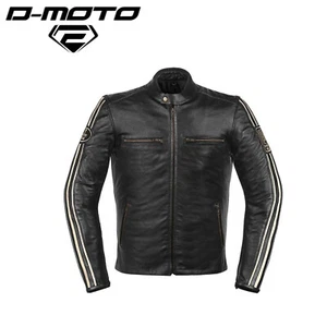 Mens Vintage Motorbike Jacket Genuine Leather Racer Jacket Slim Fit Biker Jacket - Picture 1 of 8