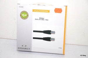 Cordon Câble LAN Réseau RJ45 Catégorie CAT 6 - 5m - CONNECT RESEARCH CI7205 NEUF - Foto 1 di 4
