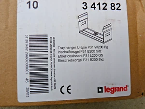 c0420) LEGRAND EiNSCHiEBBÜGEL P31 B200 Svz, OVP 10 Stück, KABELVERLEGETECHNiK - Bild 1 von 5