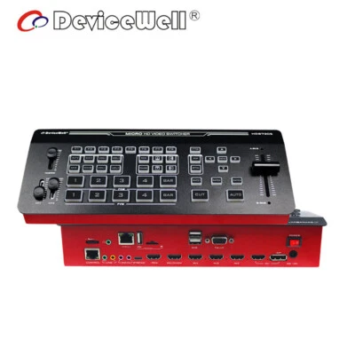 DeviceWell HDS7305 5-CH HD Video Switcher 4*HDMI+1*DP input and 1*PGM/Multiview - Image 1 of 4