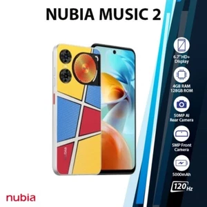 nubia Music 2 Android Cell Phone (Pop Art/4GB+128GB/Dual SIM/Unlocked) - Picture 1 of 3