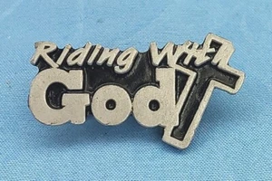 CHAQUETA DE MONTAR CON DIOS SOMBRERO PIN NUEVO - Imagen 1 de 4