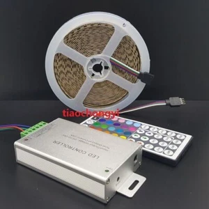 DC12V 5M 5050 RGB 600LED LED Strip light IP20 + 24A 44key IR Remote Controller - Picture 1 of 6