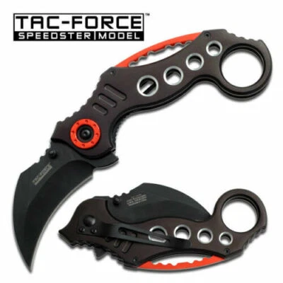 Black Assisted Karambit Pocket Knife Tactical Open Assist Folding Claw Blade - Image 1 of 4