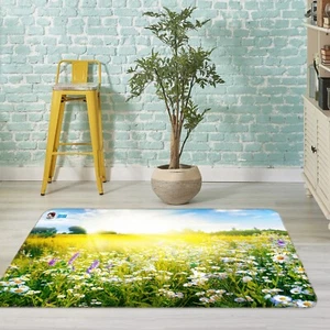 3D Daisy Pastoral K14104 Non Slip Rug Mat Elegant Photo Carpet Panda 2023 - Picture 1 of 5