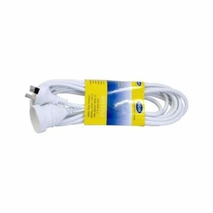DOSS10m Power Extension Lead Black PVC Ordinary Duty Cable White - Picture 1 of 1