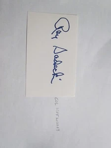Ray Sadecki signed Index Card  - Picture 1 of 2
