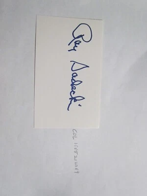 Ray Sadecki signed Index Card  - Image 1 of 2