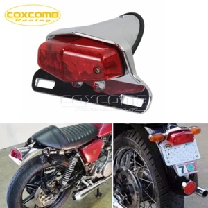 Lucas Style LED Brake Tail Light Bracket Holder For British Cafe Racer - Picture 1 of 12