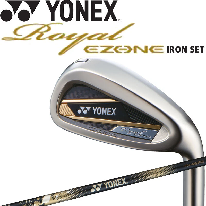 YONEX Golf Japan 2023 Royal EZONE Iron Set #7,8,9,Pw RX-06RE Graphite 4 Irons - Image 1 of 4