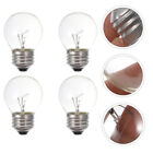 4 PCS Clear Glass Fridge Bulb for Appliance Light Bulbs Microwave