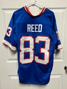 Custom Buffalo Bills Andre Reed #83 Signed Jersey COA XL - Picture 1 of 2