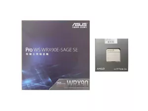 ASUS Pro WS WRX90E-SAGE SE With AMD Ryzen Threadripper PRO 7995WX 96 Cores CPU - Picture 1 of 12
