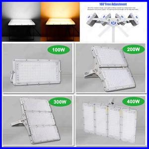 Modul LED Fluter 100W 200W 300W Scheinwerfer Flutlicht Aussenstrahler Straßen DE - Bild 1 von 23