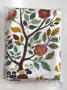 IKEA VILDPERSILJA Curtains 1 Pair (2 Panels) 57x98" BOTANICAL-FLORAL WHITE MULTI - Picture 1 of 8