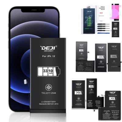 Batería Interna de Repuesto Alta Capacidad para iPhone X 11 12 Pro Max 6 7 8 Plus Foto 1 de 4