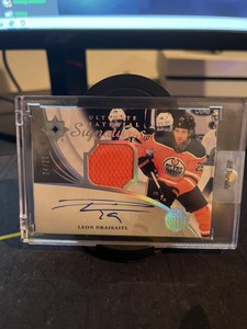 20-21 Ultimate Collection Leon Draisaitl Signature Materials Jersey Auto /25