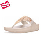 Ladies Summer Fitflop'' Wedge Heel Rhinestone Flip Flops Sandals Slippers 