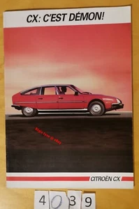 CITROEN CX Dont PALLAS/ GTi/ PRESTIGE/LIMOUSINE Prospectus Fr 40pages MY 85 7/84 - Imagen 1 de 20