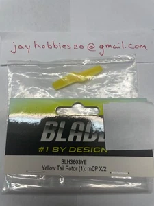 BLADE BLH3603YE = YELLOW TAIL ROTOR: mCP X/2 (NEW) - Picture 1 of 1