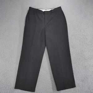 Brooks Brothers Pants Mens 34x29 Black Chino Worsted Wool Stretch Straight Leg - Picture 1 of 16