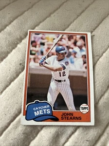 1981 Topps John Stearns . New York Mets #428 - Bild 1 von 2