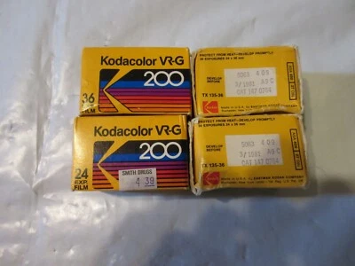 KODAK TRI-X 2 ROLLS PAN FILM TX 135 B&W VINTAGE 400 35MM 135-36 & 2 VR-G - Image 1 of 4